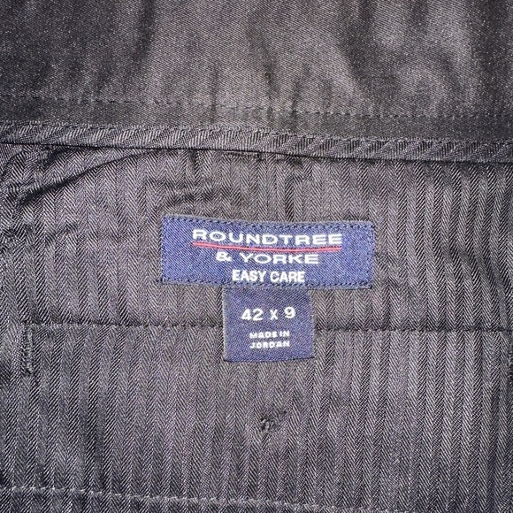 Roundtree & Yorke Travel Smart Pleated Classic Fit Shorts, Mens 42x9 Black - Picture 3 of 5